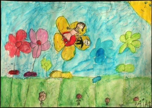 Tommelise "Du skal ikke hedde Tommelise!" sagde blomstens engel til hende, "det er et stygt navn, og du er så smuk vi vil kalde dig Maja!"