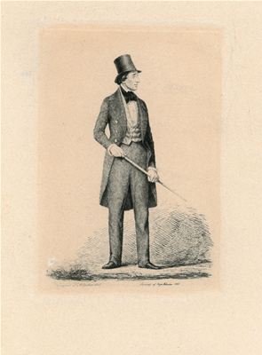 Gertners tegning af H.C. Andersen