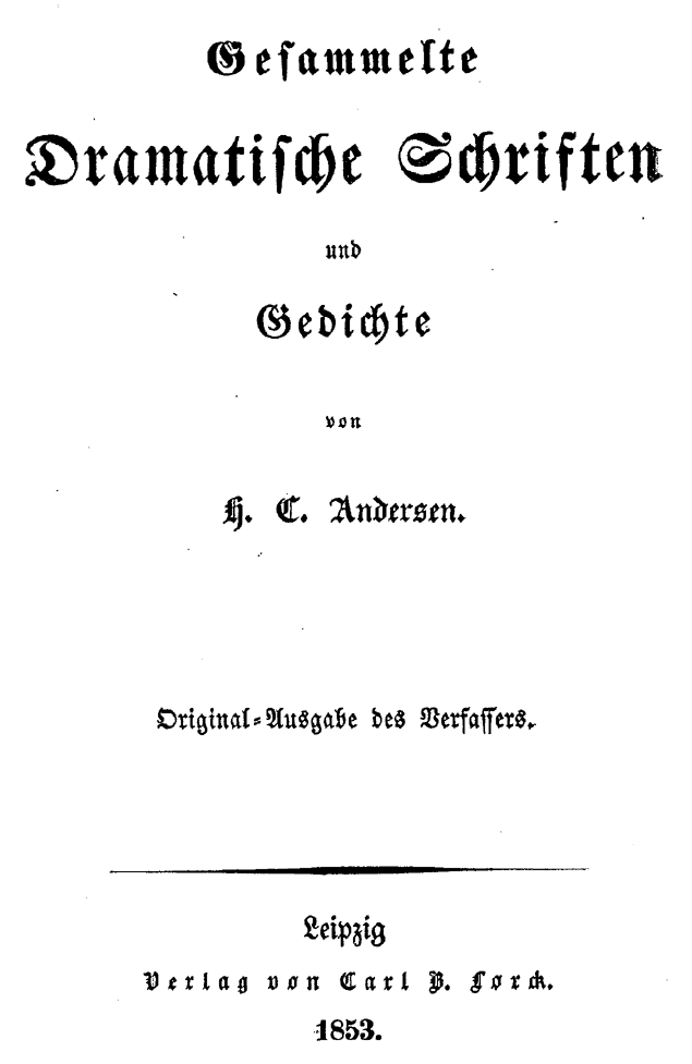 H.C. Andersen: Der Mulatte page  II
